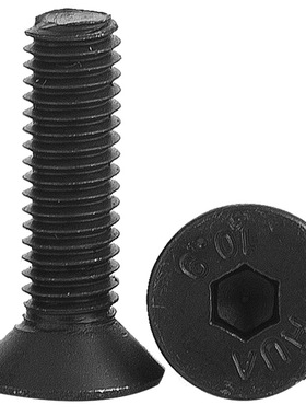 英制FFO.制黑色1螺09美级沉头内六角丝