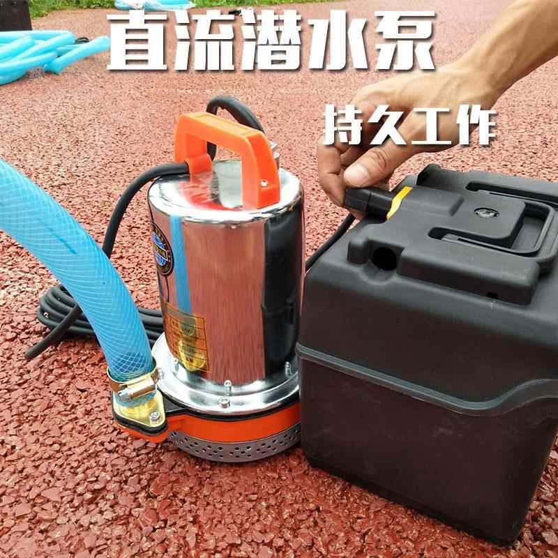 充电泵电动车抽水机48V60V72V直流潜水泵12V24V浇菜泵电瓶泵整套
