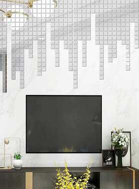 新款直销YKL628新款2*2cm100个自带胶亚克力贴创意立体镜面马赛克