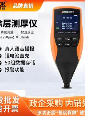 胜利(VICTOR)VC852E涂层测厚仪漆膜油车漆面涂镀锌层膜厚