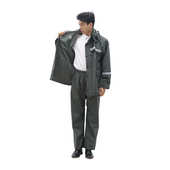 雨衣全身防暴雨不漏水 户外外卖骑行分体式 加厚针织布雨衣雨裤 套装