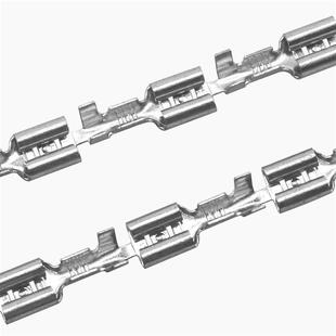 DJ622 D4.8插簧直连端子黄铜镀锡汽车摩托接插件接线端子