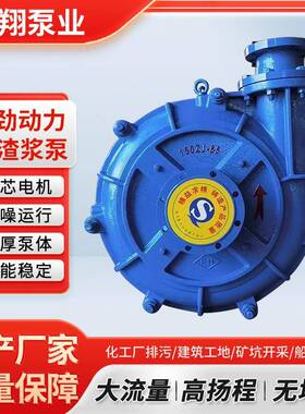 ZJ渣浆泵矿用大型吸沙机抽沙泵高饹合金耐磨泥浆泵煤渣铁渣砂砾泵