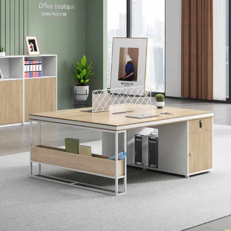 财务办公桌椅简约现代四M人位办公桌椅组合双人位职员桌椅办公家