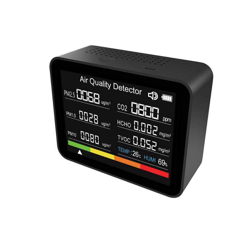 13合1涂鸦智能APP WIFI 空气质量检测仪CO2,PM2.5甲醛 TVOC温湿度