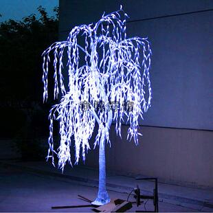 新款 饰灯梦幻灯光节户外防水 LED仿真柳树LED玫瑰花水稻草坪装