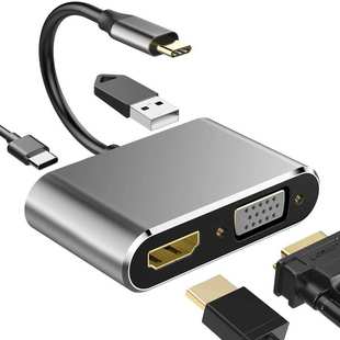 switch手机usb 跨境爆款 USB VGA带PD c转换器 拓展坞typec转HDMI