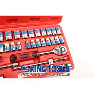 GSKI3NGTO组OLQUYS2件套塑盒套筒套装 合工具铬钢厂家直销4032AA钒