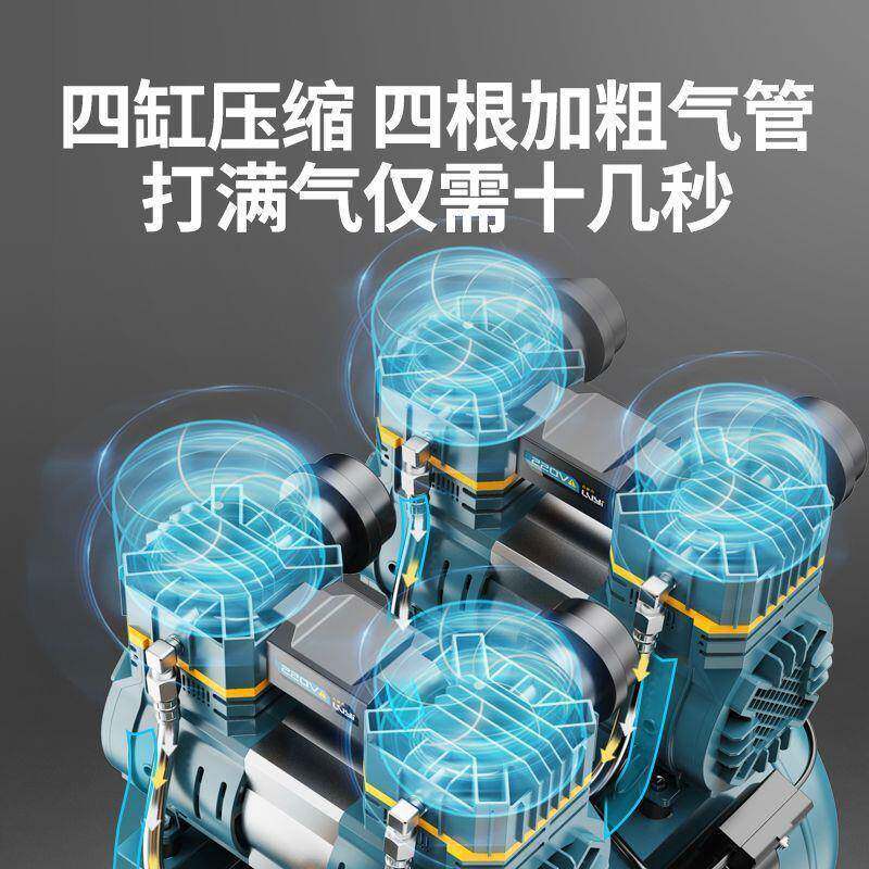 空压气泵空气压缩机小汽型2气20v无机油静音GLD泵机器气泵工业级