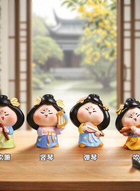 复古古风创意礼物唐妞驾到桌面摆件西安洛阳旅游纪念品市集文创