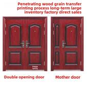 M7公分子母门对开门进户门防盗门工程门特价 门钢制门家用自建房门