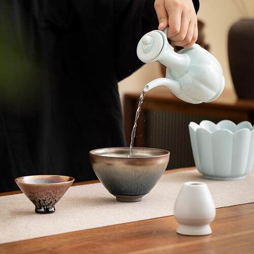 建盏抹茶点茶碗复古陶瓷宋代点茶工具日式搅拌碗打茶器茶具配件