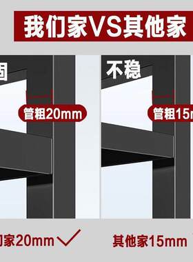 微波炉置物架加粗烤箱置物架调料架厨房电饼铛双层多功能收纳架