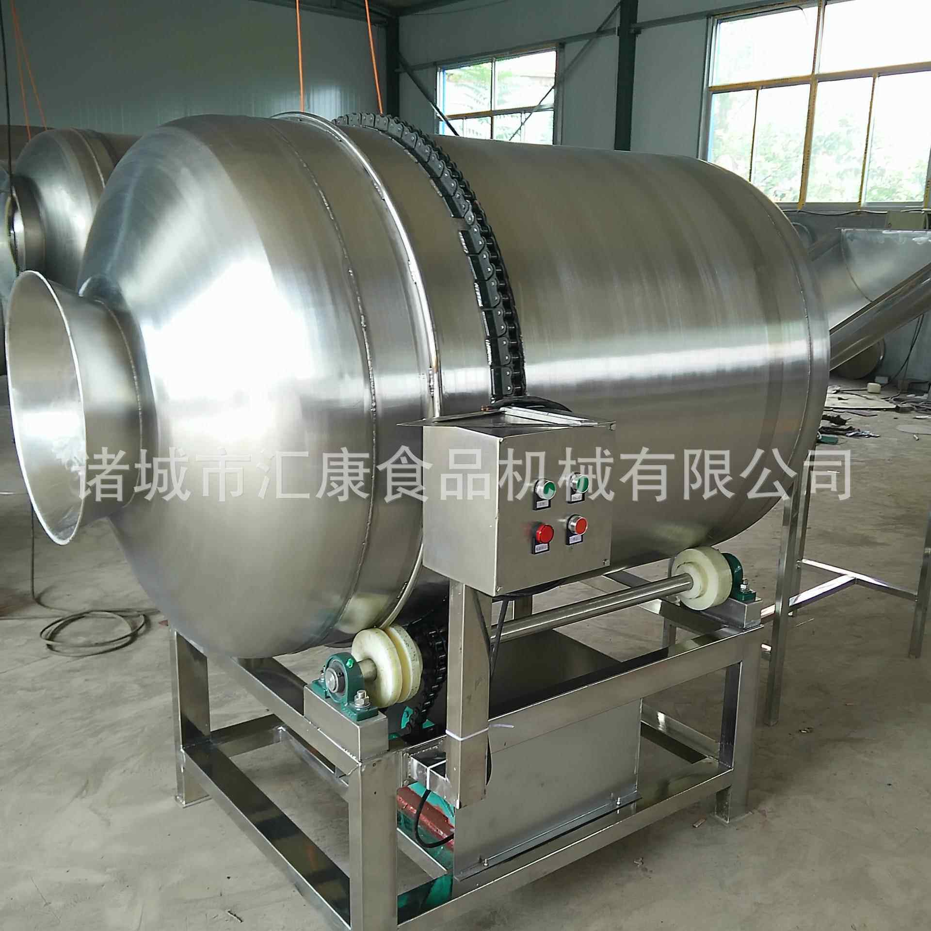 牛肉酱滚筒拌格料机 制菜针菇调味机预 UPE酱腌金菜调味桶报价优