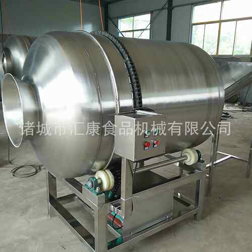 牛肉酱滚筒拌格料机 制菜针菇调味机预 UPE酱腌金菜调味桶报价优