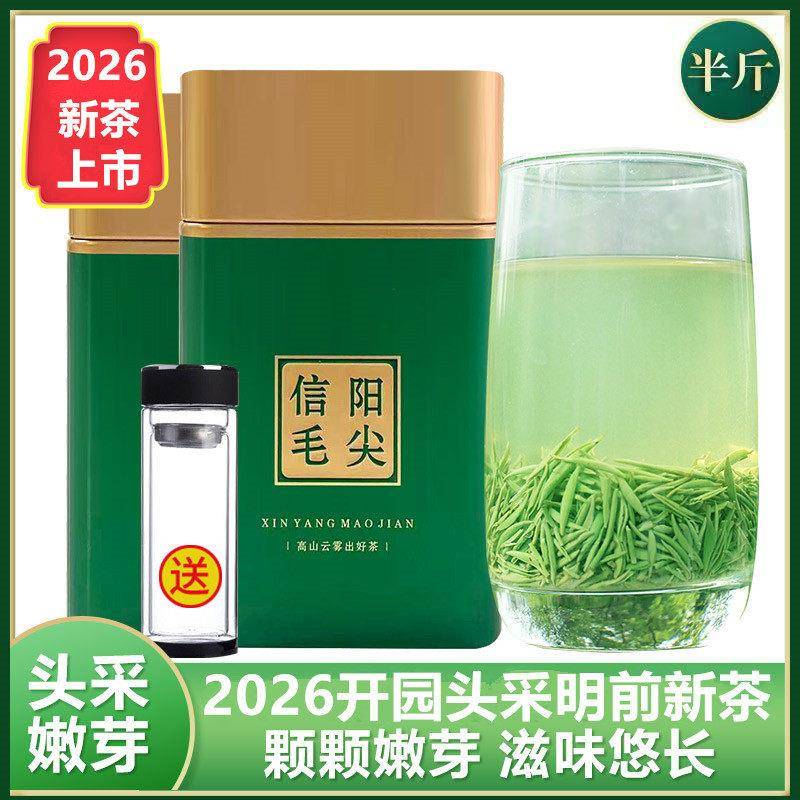世明信阳毛尖2026新茶叶明前头采春茶特级高山嫩芽绿茶250g