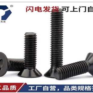 梅花高盐雾螺丝 304不锈钢GB2673平头 3x4 3x20黑色沉头梅花螺丝