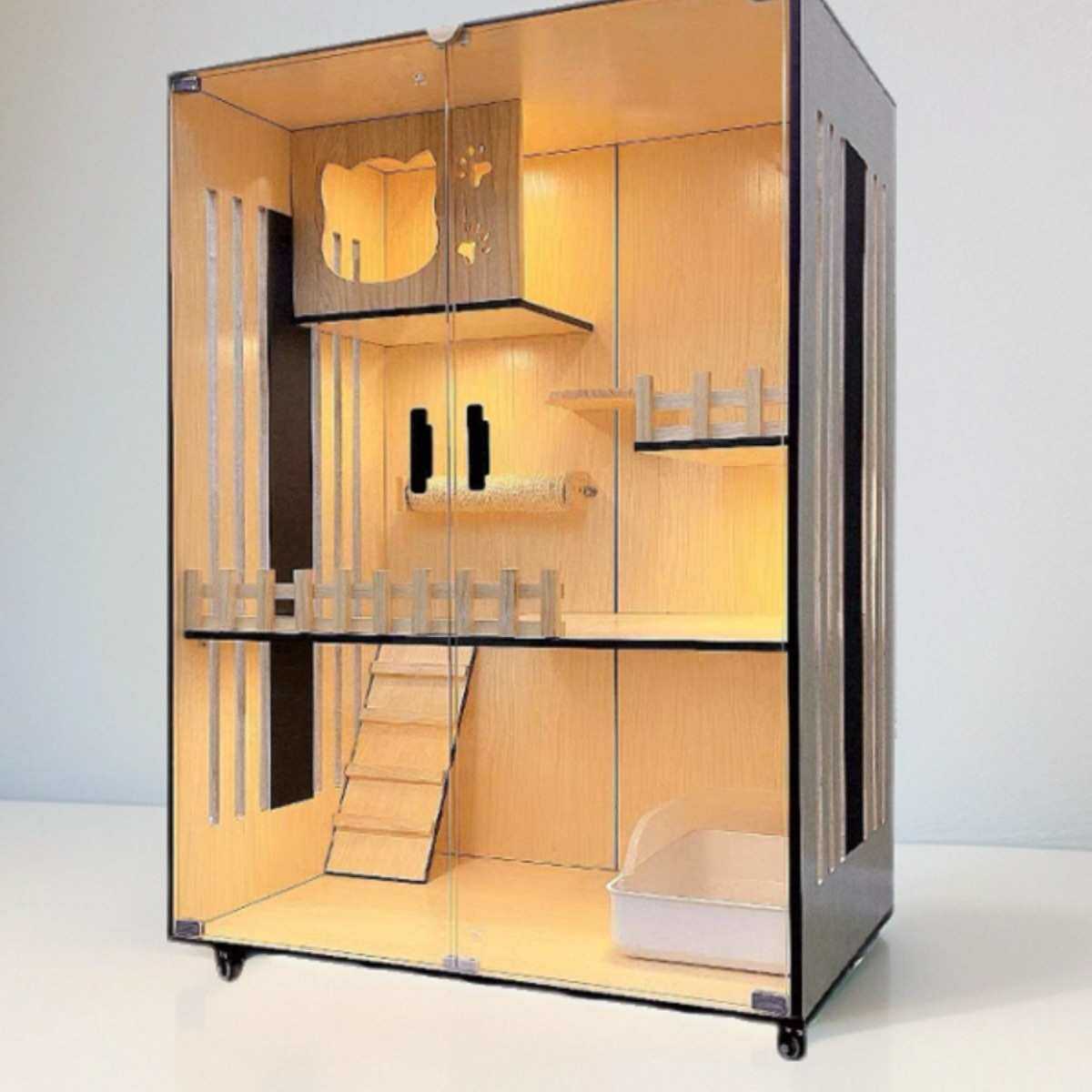 猫别墅家用猫柜子猫笼防水猫窝室内猫笼子大猫咪房子猫屋实木猫舍,宠物/宠物食品及用品,猫狗碗/慢食碗,淘宝优惠券,粉丝福利购,淘宝优惠卷