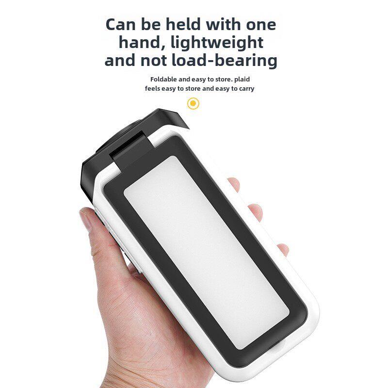 维修工作灯多功能可折叠式野营灯红蓝交替爆闪检修灯徒步手电筒