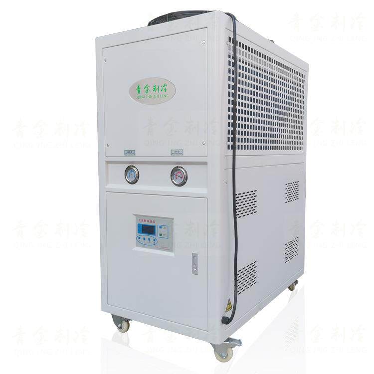 工业冷水机不锈钢管路蒸发器食品用快速降温风冷式冷水机