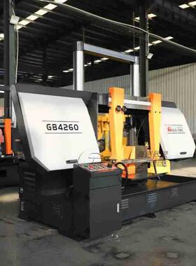 源头工厂 GB4260龙门式液压半自动带锯床 重型工字钢 送货上门