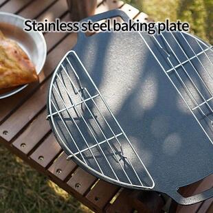 Outdoor Barbecue Net Steam Rack Stainless Steel Camping Barb