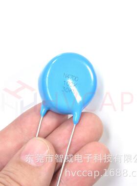 超压陶瓷电容82K 30KVSL 82PF 10%蓝色直插HVCAP智威