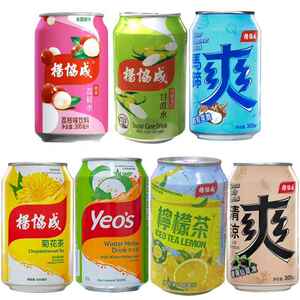 6罐/8罐包邮 香港进口yeo ' s杨协成马蹄爽粒粒爽300ml饮品果