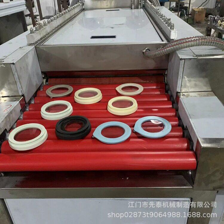 工业硅胶玻璃盖清洗烘干机平面式保鲜盖除脏污清洗设备