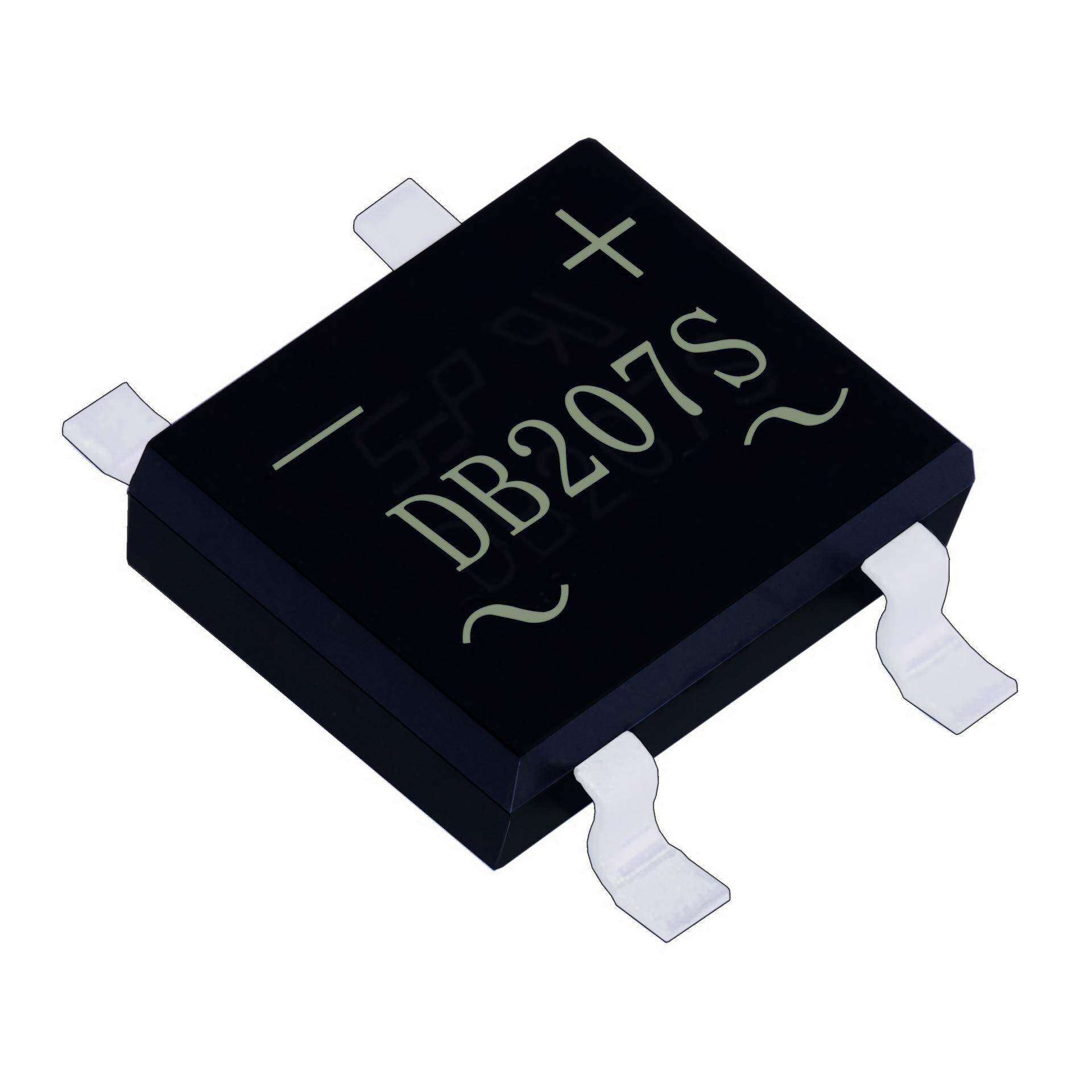 奥德利 厂家直销 DB207S 贴片 DB207桥堆 SOP-4 大芯片 2A 1000V