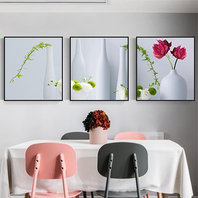 正品现代简约厅装饰画新饭厅挂画饭店餐餐桌三联画厨清房水果墙小图片