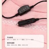 墨烯汽车加热坐垫石暖冬V季 座椅主驾驶电暖65毛绒保1224V车载插电