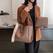 大容量包包女新款 ins百搭手提包大学生上课包单肩子母托特包