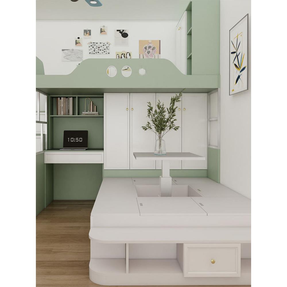 广州儿童房定制套餐全屋小户型榻榻米床衣柜一体上下床双层床定制