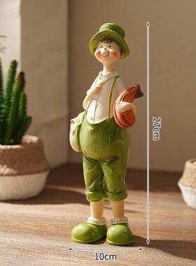 创意卡通摆件家居酒柜桌面摆设客厅卧室树脂摆件可爱娃娃装饰马小