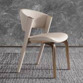 意式 设计师书椅别墅酒店餐厅餐椅 简约家用椅子现代轻奢2025新款