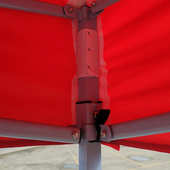 户外遮阳折叠帐篷活动宣传展览摆摊四角帐篷 3米黑金刚广告帐篷