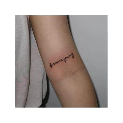 Cool Tattoos for Hand Tattoo Sticker Black Letter Fake Tatoo