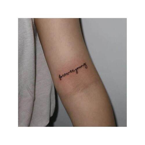 Cool Tattoos for Hand Tattoo Sticker Black Letter Fake Tatoo