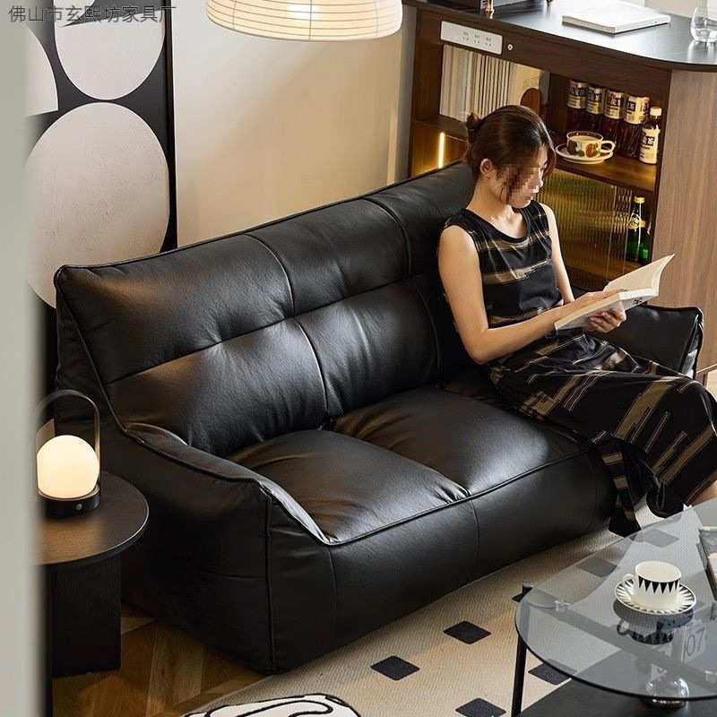 北欧懒人沙发双人小户型家用客厅小沙发出租房服装店可睡可躺沙发