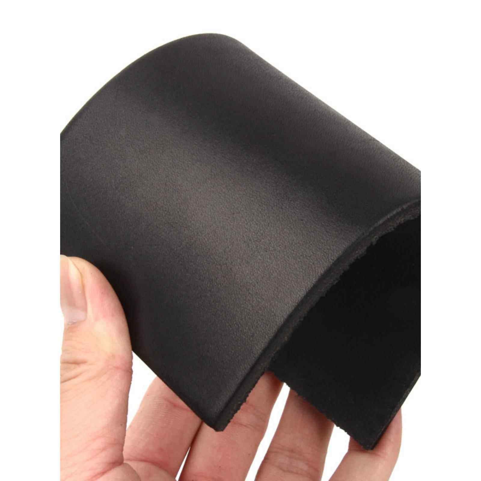 硬挺牛皮茶杯家用鼠标桌垫头层植糅皮料4mm黑色超厚腰带真皮面料