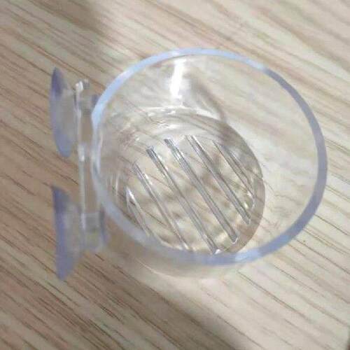 2 Pack Red Worm Feeder Transparent Acrylic Shrimp Fish for
