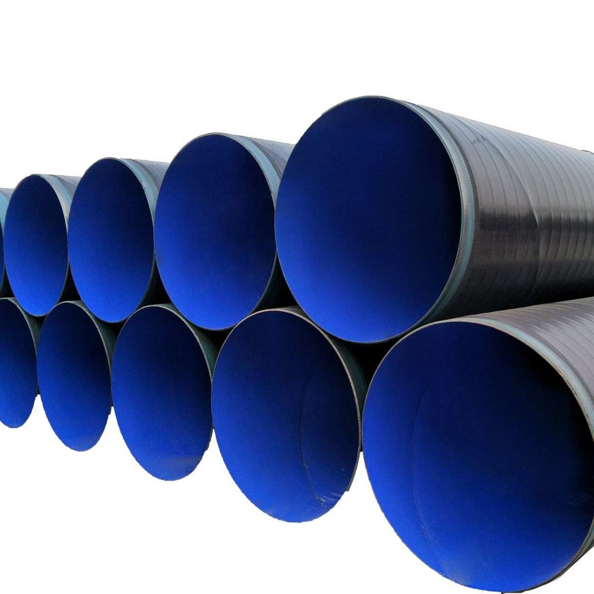 螺旋钢管厂家三油两布环氧煤沥青防腐螺旋钢管大口径钢护筒螺旋管