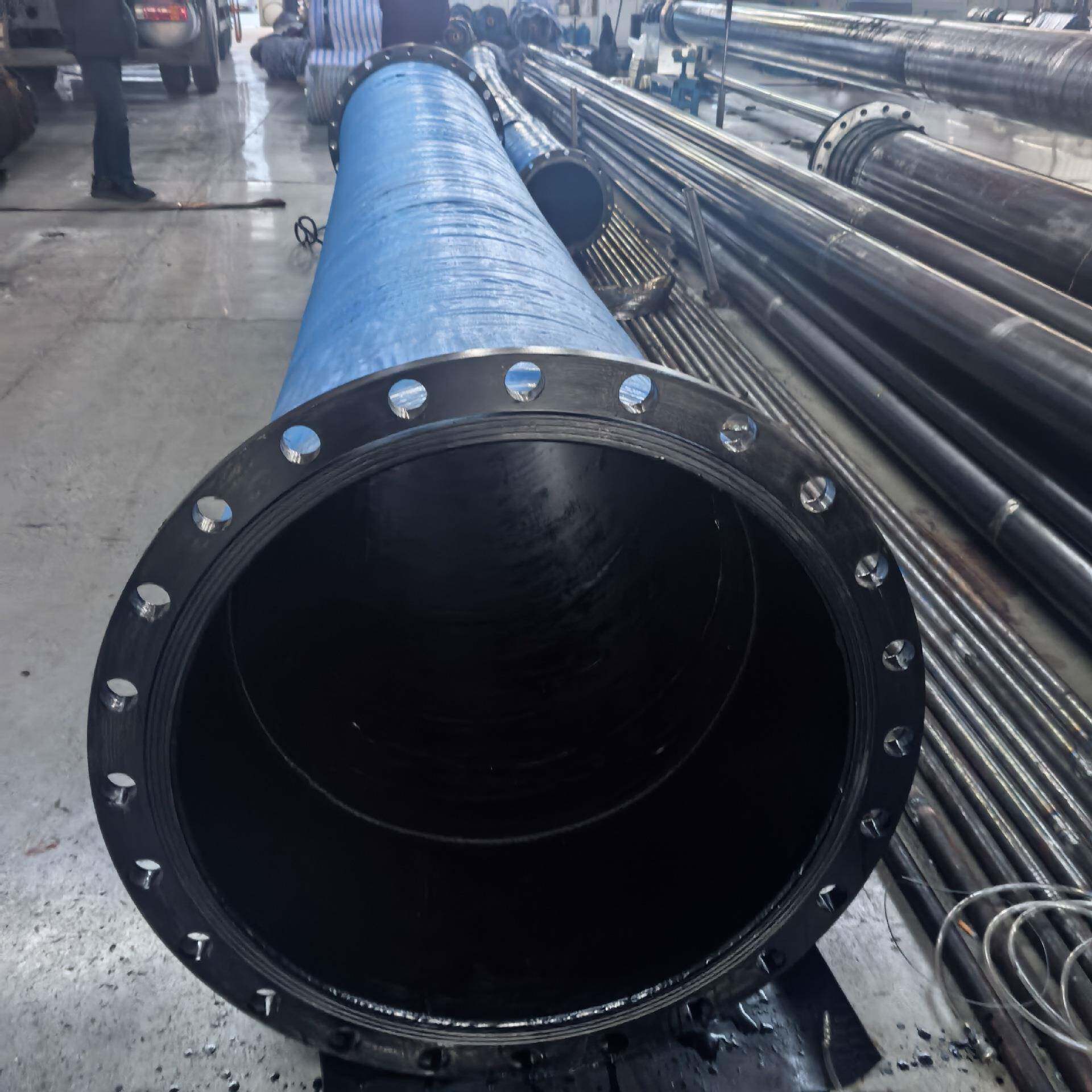 大口径耐磨输水胶管夹布橡胶管空压机橡胶软管低压胶管黑胶皮管夹