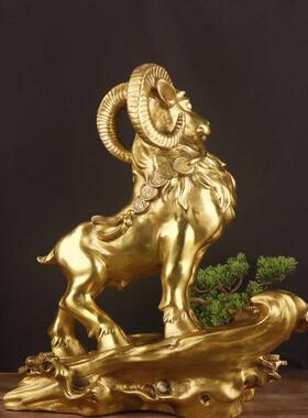 杨铜记工艺品摆件生肖羊铜领头羊