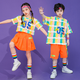 儿童表演服幼儿园舞蹈服中小学生班服啦啦队运动会六一演出服装潮