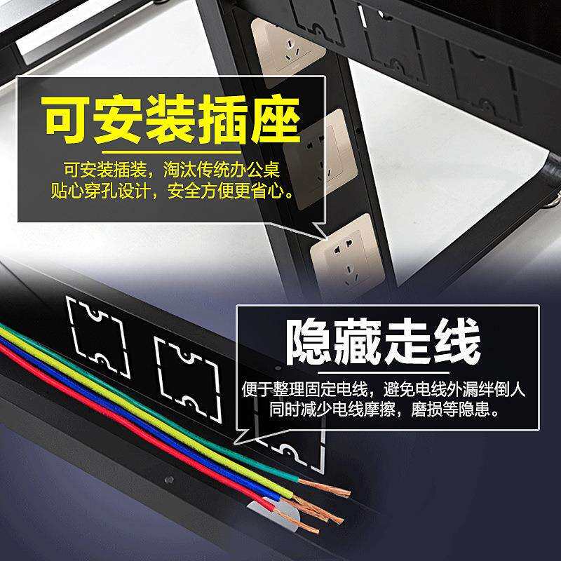 简约现代职员办公桌椅组合 2/4人位职员工作位员工电脑屏风办公桌