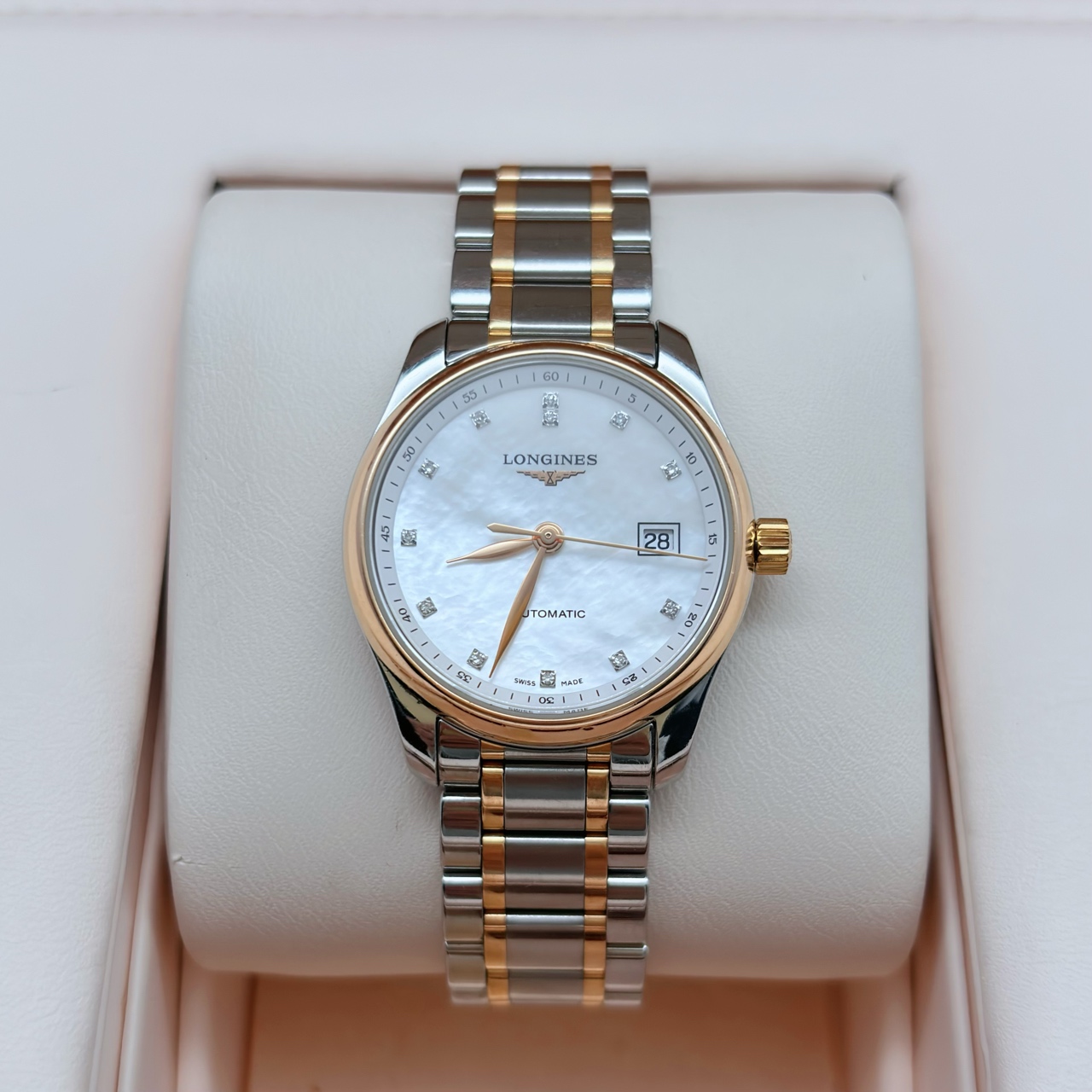 公价22400[9.8新]浪琴29mm名匠系列自动机械手表女L2.257.5.89.7