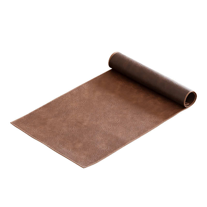 家居皮革茶席旗防水茶垫 风简约茶桌布茶布茶席干泡加厚双面可用