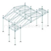 厂家直供舞台桁架太空架铝合金桁架婚庆舞台架圆形龙门架灯光